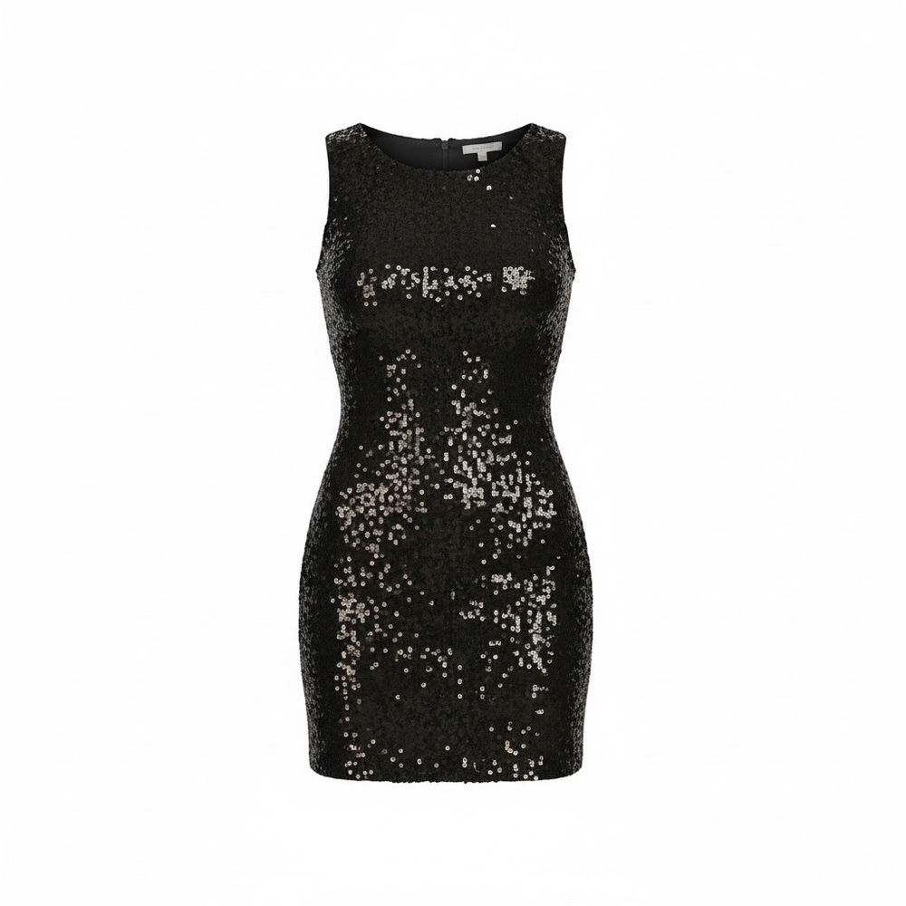 ANTHROPOLOGIE My Tribe Sequin Sleeveless Cashmere Mix Sweater Dress! - Picture 3 of 5